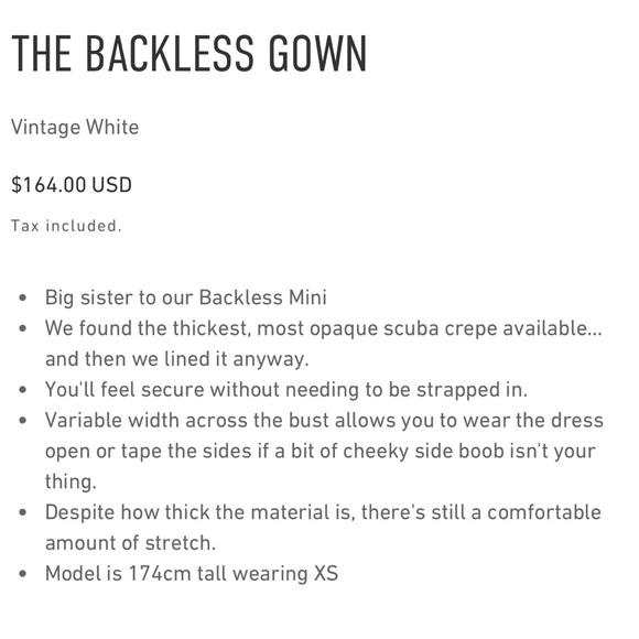 White Backless Maxi Dress - Picture 5 of 5